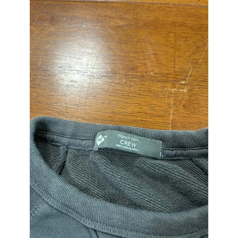 Member's Mark French Terry Crew Sweatshirt Mens Small Gray Raglan Pullover - Picture 4 of 10